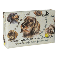Туалетное мыло Florinda I Love my Pet Soap Strawberry для тела с экстрактом клубники 50 г