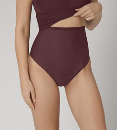 Трусы женские Triumph TriumphShapeSmartHighwaistString бордовые 46 RU