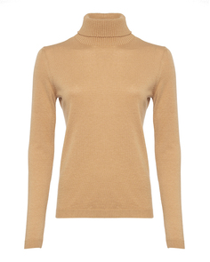 Водолазка женская FREE AGE FWW20020684 бежевая L