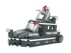 Конструктор Патруль Полицейский катер, 133 дет., арт. 23403 No Brand