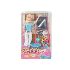 Кукла Учитель с ребенком, 2 цвета, 29см с аксесс.арт. BLD130 No Brand