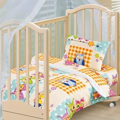 Комплект детского постельного белья АРТПОСТЕЛЬка в кроватку бязь Соня, бежевый