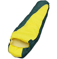 Спальный мешок Чайка Solo 250 yellow-green, правый Chaika