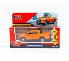 Машина Технопарк MITSUBISHI l200 13 см, оранжевый 315132