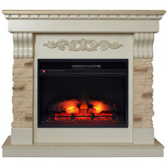 Электрокамин RealFlame Marseille Luxe 24, сланец бежевый