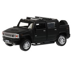 МашинаТехнопарк HUMMER H2 PICKUP МАТОВЫЙ 12 см, черный 317581