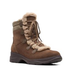 Ботинки женские Clarks Aveleigh Edge 26163925 коричневые 37.5 EU