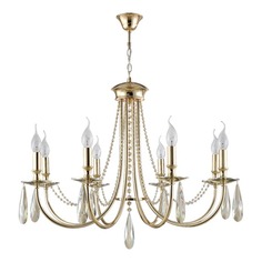 Люстра подвесная Crystal Lux Victoria SP8 Gold/Amber Victoria