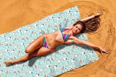 Пляжное покрывало 145х200 см Сирень