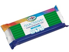 Пластилин "Классический", 250 грамм, зеленый Gamma