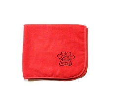 Полотенце для животных DENI STYLE ZooSpa, микрофибра, красно-розовое, 140x140 см