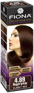 Краска для волос FIONA Cream Hair Dye 4.89 Бургунд