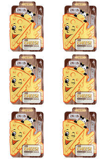 Тканевая маска Mijin для лица успокаивающая с ферментированным сыром 6 уп