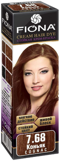 Краска для волос FIONA Cream Hair Dye 7.68 Коньяк