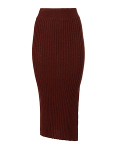 Юбка женская NUDE 1101017 бордовая 46 IT