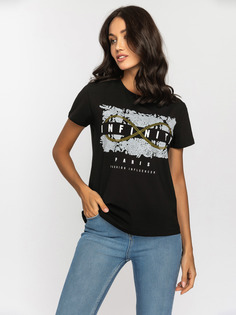 Футболка женская DAIROS GD16007827 черная S