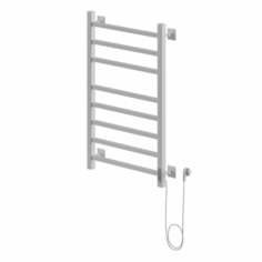 Электрический полотенцесушитель лесенка Ника STEP-2 80/50 RAL9016 белый матовый правый тэн Nika