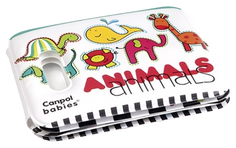 Книжка плюшевая Canpol Babies Цветные Зверушки С пищалкой 74 009
