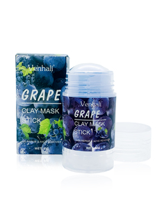 Глиняная маска Venhali для глубокого очищения и сужения пор с экстрактом винограда, 40 гр