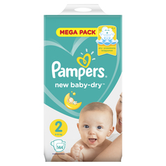 Подгузники Pampers New Baby-Dry Mini (4-8 кг) 144 шт.