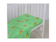 Комплект детского постельного белья Фея Мишки 3 предмета зеленый