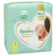 Подгузники для новорожденных Pampers Premium Care Newborn (2-5 кг) 20 шт.