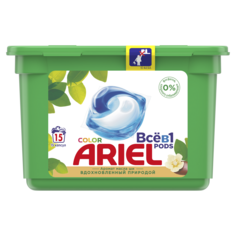 Гель для стирки Ariel в растворимых капсулах liquid capsules масло ши 15X27 г