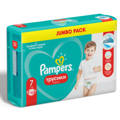 Трусики Pampers Pants 17+ кг, размер 7, 40 шт.