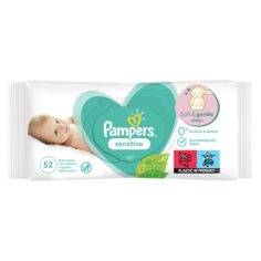 Детские влажные салфетки Pampers Sensitive 52 шт.