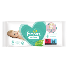 Детские влажные салфетки Pampers Sensitive 80 шт.