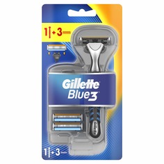 Бритвенная ручка Gillette Blue3 3 сменные кассеты