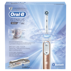 Зубная щетка электрическая Braun Oral-B Genius 9000 (D701.545.6XC) Rose Gold