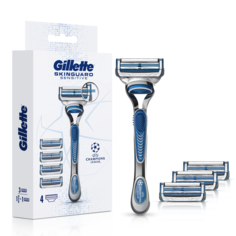 Мужская бритва Gillette Skinguard Sensitive с 4 сменными кассетами