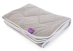 Одеяло Kupu-Kupu Бамбук 140x205см, КБТ-15-42, трикотаж серый меланж