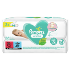 Детские влажные салфетки Pampers Sensitive 104 шт.