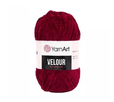 Пряжа YarnArt 7722484 Velour 847 бордовый