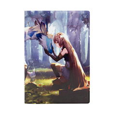 Обложка для паспорта унисекс Kawaii Factory Девушка и дракон