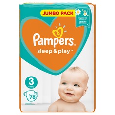 Подгузники Pampers Sleep & Play Midi 6-10 кг 78 шт.