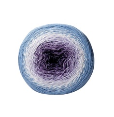 Пряжа YarnArt 7729483 Flowers 264 голубой, белый, фиолетовый