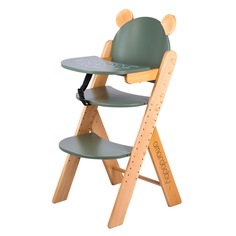 Растущий стул Amarobaby ECO, BEAR, зеленый, деревянный, массив бука/клееный шпон