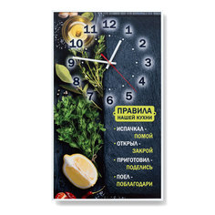 Настенные часы "Правила нашей кухни" 58*34