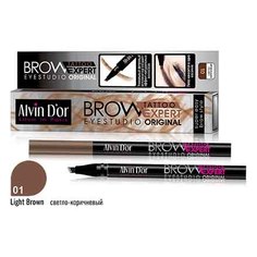 Лайнер для бровей Alvin Dor Brow Tattoo, Light Brown