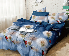 Простыня Mercury Home Одуванчики Евро/Евро макси 220x240 Поплин