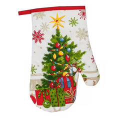 Варежка-прихватка Wellness Звездочка 17 х 27 см хлопок разноцветная