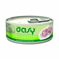 Влажный корм для кошек Oasy, курица, тунец, 24шт, 70г