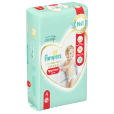Подгузники-трусики Pampers Premium Care Трусики Размер 4, 58 Трусиков, 9кг-15кг