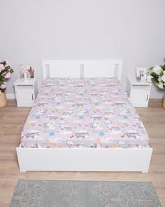 Простыня на резинке из поплина "Всё себе", Бурсу, Размер: 180 х 200