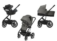 Коляска 3 в 1 Cybex Talos S Lux BLK Soho Grey с адаптером 521004531