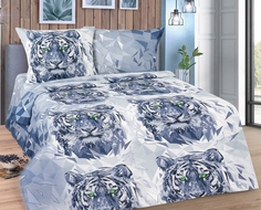 Пододеяльник Mercury Home «Бенгальский тигр» 1.5 СП 143x215 Бязь