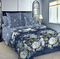 Простыня Mercury Home Белые пионы 2 СП 180x220 Перкаль